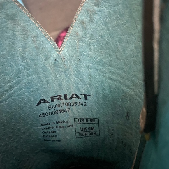 Ariat circuit savanna leopard square toed western boots 8.5B - Picture 2 of 6